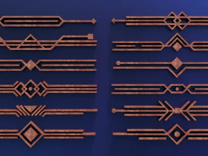 direct ornament collection 2 3D Model