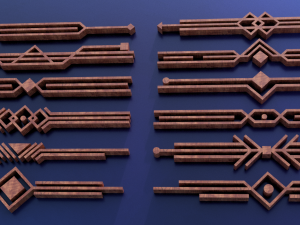 direct ornament collection 2 3D 模型