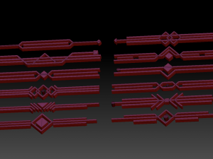 direct ornament collection 2 3D 模型
