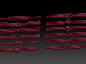 direct ornament collection 2 3D Model