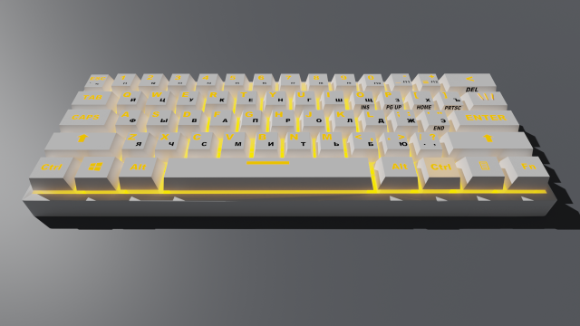 Keyboard 3D-Modell .c4d .max .obj .3ds .fbx .stl .blend 