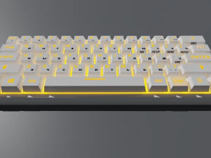 कीबोर्ड 3D मॉडल