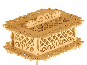 boit 2d dxf files for laser 3D Model