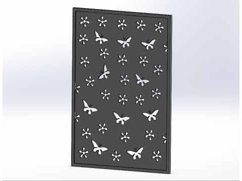 CNC INTERIOR BUTTERFLY PARTITIONS 3D-Druckmodell