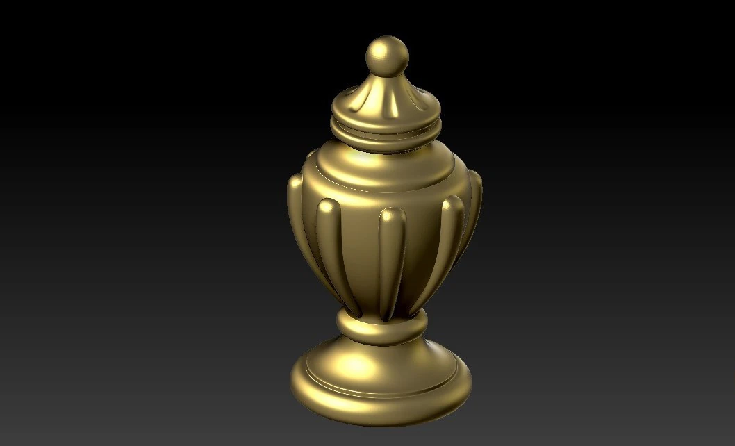 Luxurious classic golden cnc engraved wrought iron wood model 3D printed model 3D Print Model .c4d .max .obj .3ds .fbx .stl .blend 