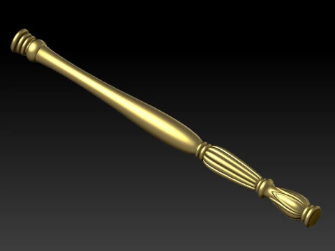 Luxuoso cl&aacute;ssico dourado cnc gravado modelo de madeira de ferro forjado modelo impresso em 3D Modelo de Impressão 3D