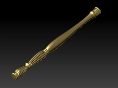 Luxurious classic golden cnc engraved wrought iron wood model 3D printed model 3D Print Model