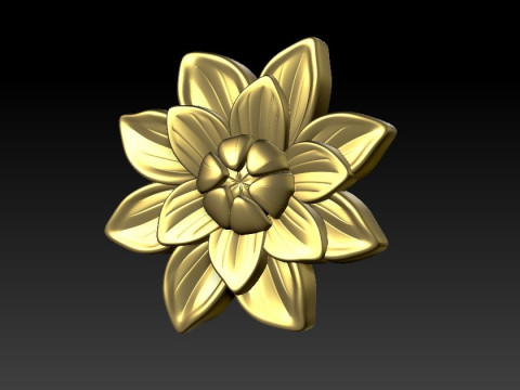 Luxurious classic golden cnc engraved wrought iron wood model 3D printed model 3D Print Model 3D 模型