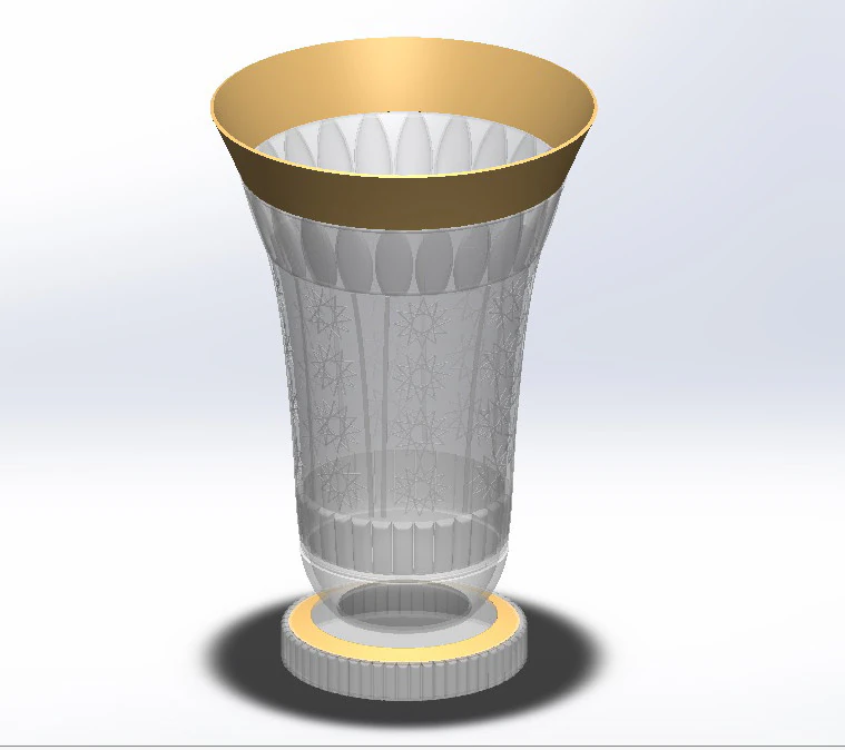 Flower vase models 3D printing metal processing glass and crystal interior decoration 3D Print Model .c4d .max .obj .3ds .fbx .stl .blend 