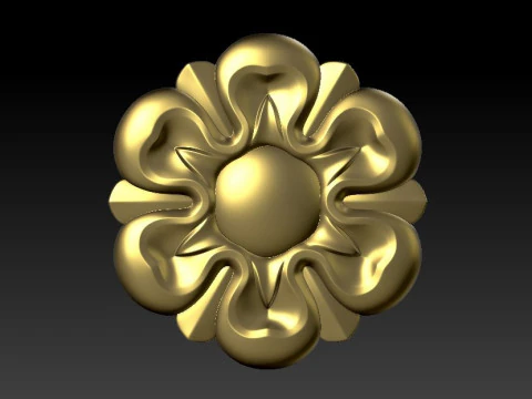 Decorative patterns for ceilings walls mirror frames picture frames production and construction 3D Print Model