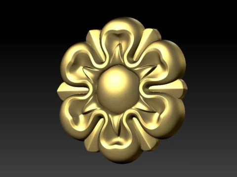 Decorative patterns for ceilings walls mirror frames picture frames production and construction 3D Print Model