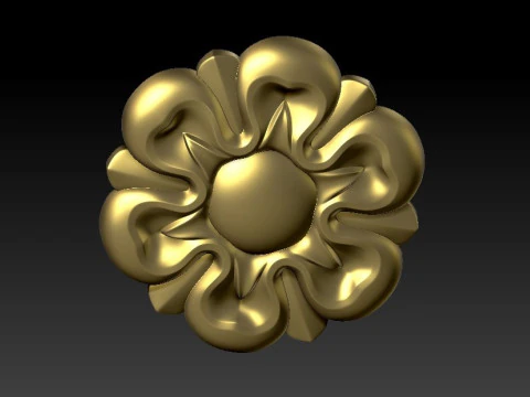 Decorative patterns for ceilings walls mirror frames picture frames production and construction 3D Print Model