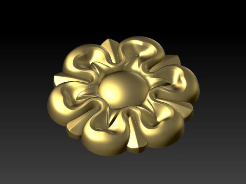 Decorative patterns for ceilings walls mirror frames picture frames production and construction 3D Print Model