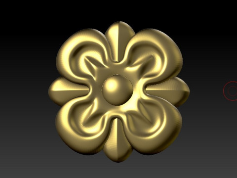 CNC oyma makinesi 3D tarafından üretilen klasik altın kaplama ahşap ayna çerçevesi 3D Baskı Modeli