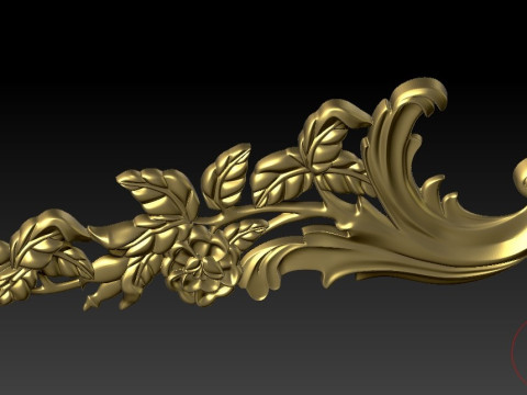 Motivi decorativi per soffitti, pareti, cornici per specchi, cornici, produzione della macchina CNC Modello di stampa 3D