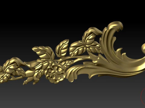 Decorative patterns for ceilings walls mirror frames picture frames CNC machine output 3D Print Model