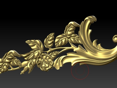 Motivi decorativi per soffitti, pareti, cornici per specchi, cornici, produzione della macchina CNC Modello di stampa 3D