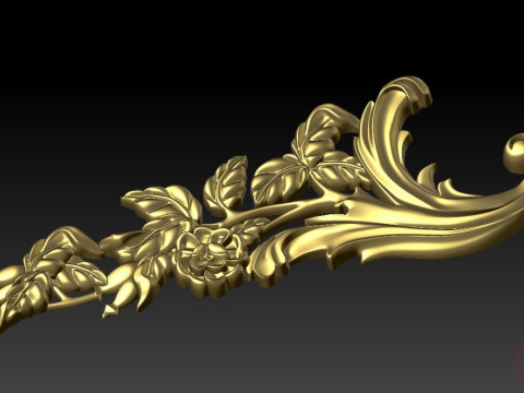 Motivi decorativi per soffitti, pareti, cornici per specchi, cornici, produzione della macchina CNC Modello di stampa 3D