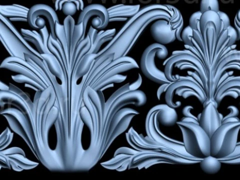 Декоративні візерунки для стелі, стін, рам для дзеркал, рам для картин, вихід на станок з ЧПУ 3D Принт Модель