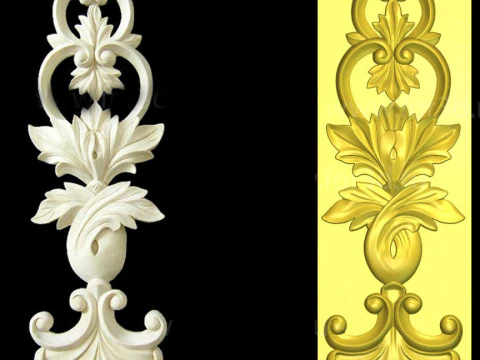 Декоративні візерунки для стелі, стін, рам для дзеркал, рам для картин, вихід на станок з ЧПУ 3D Принт Модель
