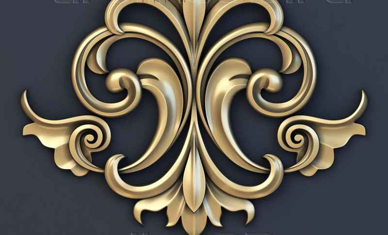 Decoratieve patronen voor plafonds, muren, spiegellijsten, fotolijsten, CNC-machine-uitvoer 3D printmodel .c4d .max .obj .3ds .fbx .stl .blend 