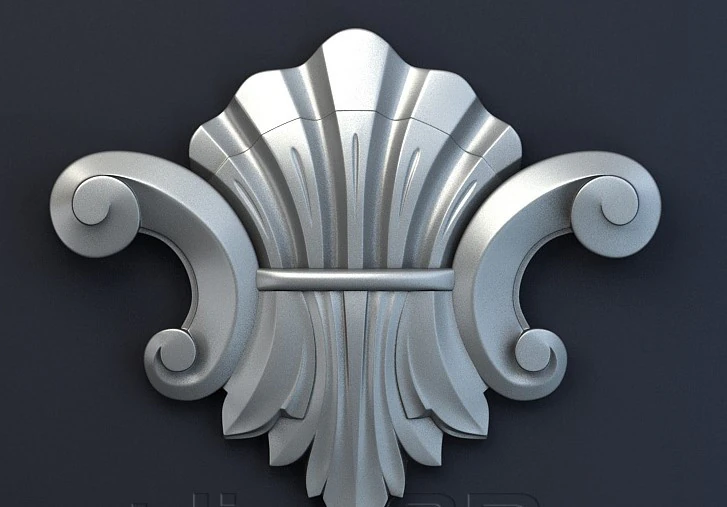Decorative patterns for ceilings walls mirror frames picture frames CNC machine output 3D Print Model .c4d .max .obj .3ds .fbx .stl .blend