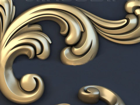 Декоративні візерунки для стелі, стін, рам для дзеркал, рам для картин, вихід на станок з ЧПУ 3D Принт Модель