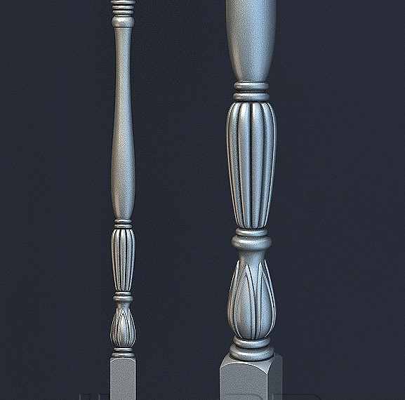 천장 벽 거울 프레임 액자 CNC 기계 출력용 나선형 계단 난간 기둥 3D 프린트 모델 .c4d .max .obj .3ds .fbx .stl .blend 