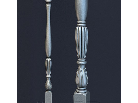 Tavan duvarları için spiral merdiven korkuluk kolonu ayna çerçeveleri resim çerçeveleri CNC makine çıkışı 3D Baskı Modeli