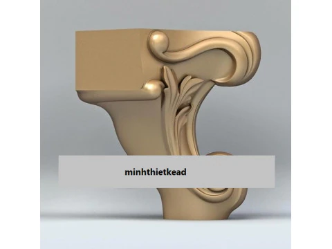 क्लासिक सोफा टेबल पैर लकड़ी के फर्नीचर सीएनसी मशीन आउटपुट लकड़ी पर नक्काशी 3D प्रिंट मॉडल