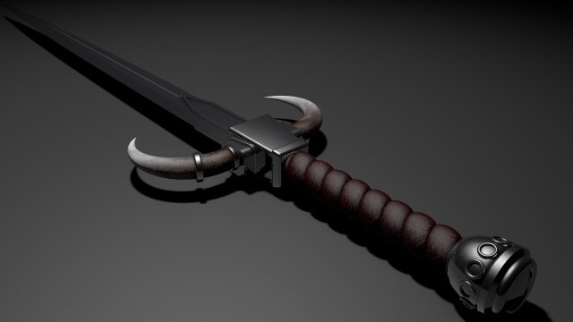 boun sword 3D Model .c4d .max .obj .3ds .fbx .stl .blend 