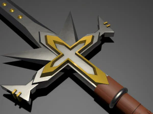 crusader sword 3D Model