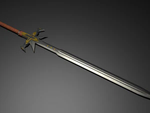 crusader sword 3D Model