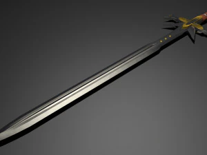 crusader sword 3D Model