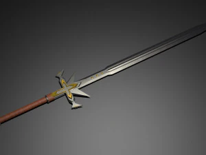crusader sword 3D Model