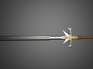 crusader sword 3D-Modell