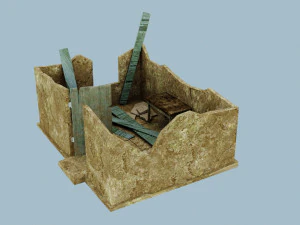 casa in rovina Modello 3D