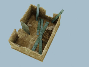 ruined house 3D मॉडल