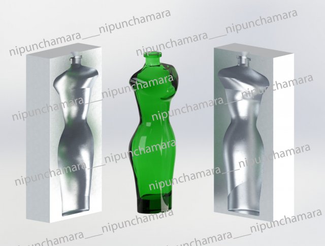 lady shape perfuem bottle Modèle 3D .c4d .max .obj .3ds .fbx .stl .blend 