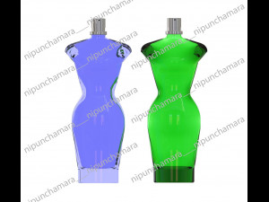 lady shape perfuem bottle Modèle 3D