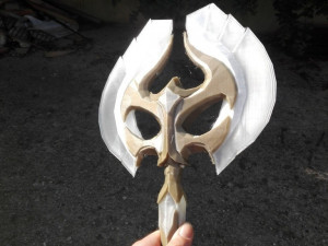 hacha de vidrio skyrim versin imprimible en 3d para cosplay Modelo de impresión 3D