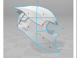 casco de thanos Modelo de Impressão 3D