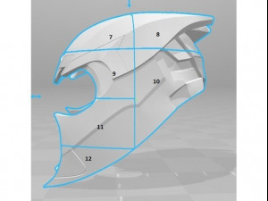 casco de thanos Modelo de Impressão 3D