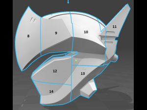 genji casco overwatch 3D Принт Модель