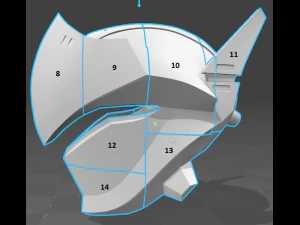 genji casco overwatch 3D Print Model