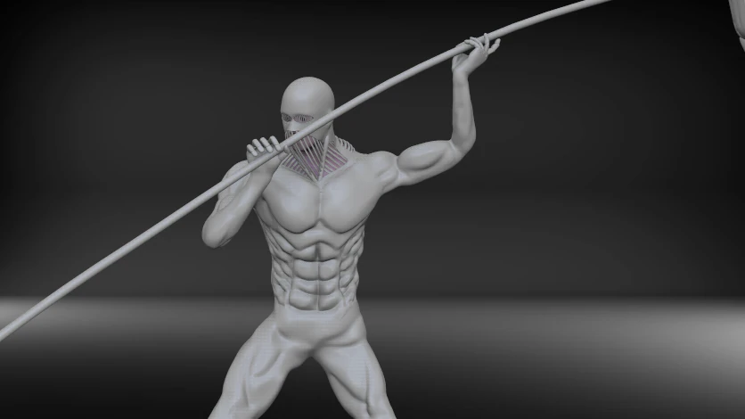 hammer titan - shingeki no kyojin - attack on titan 3D Print Model .c4d .max .obj .3ds .fbx .stl .blend 