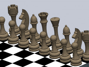 chess set 3D-printmodel