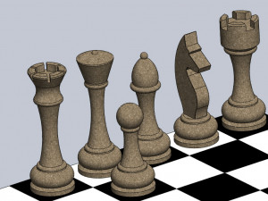 chess set 3D printmodel