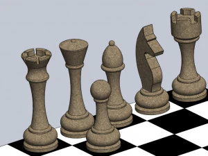 chess set 3D Print Model