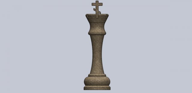 chess figure king 3D Print Model .c4d .max .obj .3ds .fbx .stl .blend 